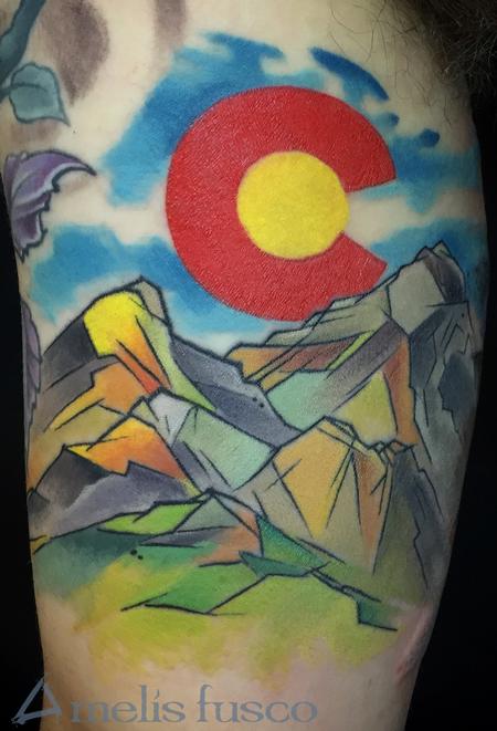 Melissa Fusco - these colorado peeps love own flag